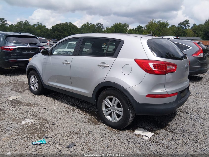 2011 Kia Sportage VIN KNDPB3A22B7089929 IAAI salvage auction — NORMAL WEAR, Clear (South Carolina), sold $1,800 on 2026-07-21 (photo 3)
