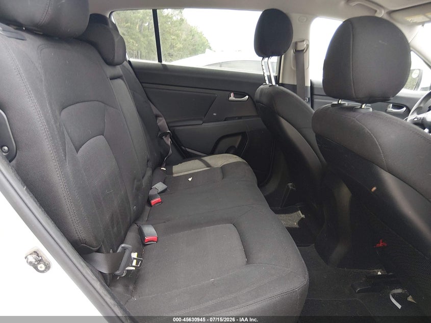 2011 Kia Sportage VIN KNDPB3A22B7089929 IAAI salvage auction — NORMAL WEAR, Clear (South Carolina), sold $1,800 on 2026-07-21 (photo 8)