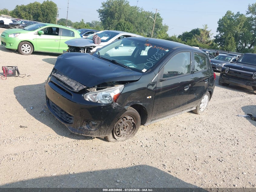 2014 Mitsubishi Mirage VIN ML32A3HJ5EH011835 IAAI salvage auction — FRONT END, Wait Title, sold $375 on 2026-09-06 (photo 2)