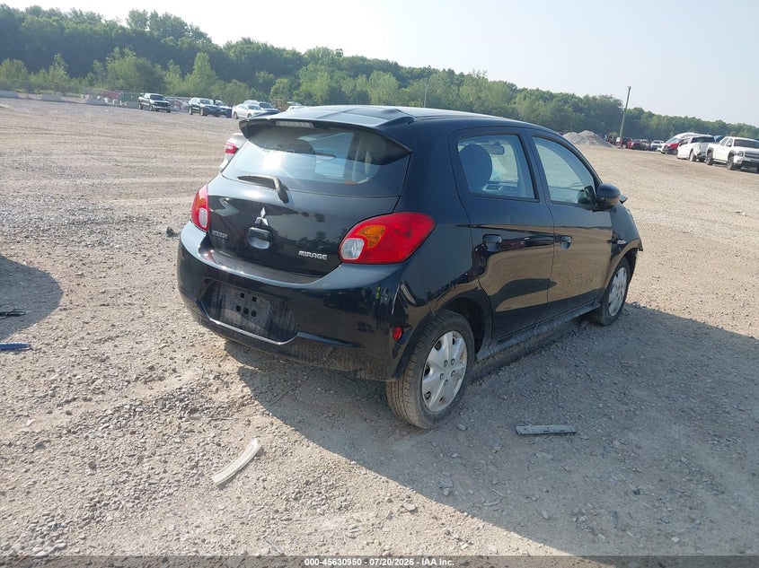 2014 Mitsubishi Mirage VIN ML32A3HJ5EH011835 IAAI salvage auction — FRONT END, Wait Title, sold $375 on 2026-09-06 (photo 4)