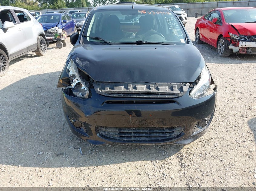2014 Mitsubishi Mirage VIN ML32A3HJ5EH011835 IAAI salvage auction — FRONT END, Wait Title, sold $375 on 2026-09-06 (photo 6)