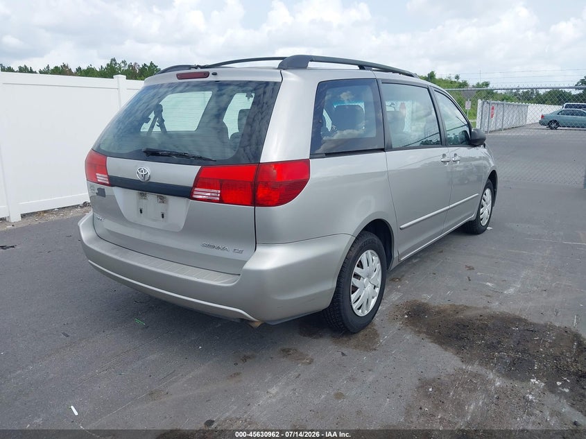 2005 Toyota Sienna VIN 5TDZA23C75S335699 IAAI salvage auction — NORMAL WEAR, Clear (Florida), sold $1,000 on 2026-07-20 (photo 4)