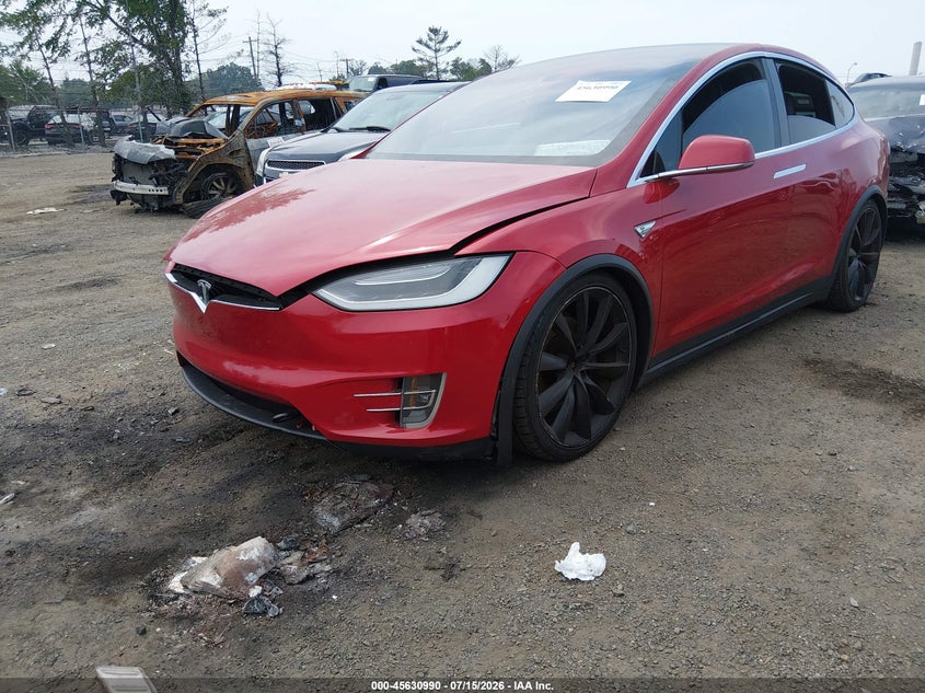 2016 Tesla Model x VIN 5YJXCBE21GF006123 IAAI salvage auction — FRONT END, Salvage Title, sold $7,500 on 2026-08-31 (photo 2)