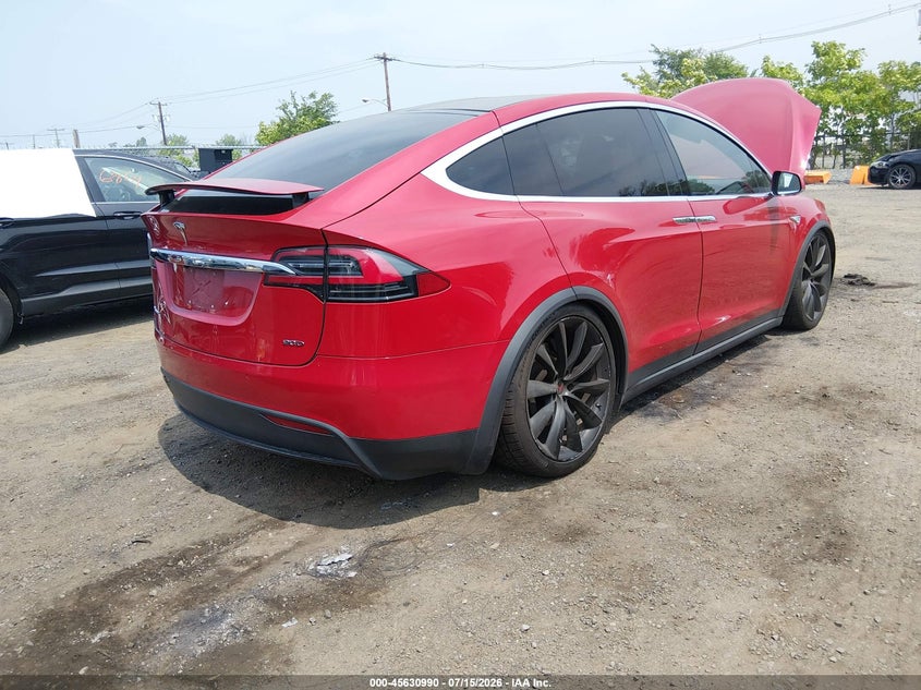 2016 Tesla Model x VIN 5YJXCBE21GF006123 IAAI salvage auction — FRONT END, Salvage Title, sold $7,500 on 2026-08-31 (photo 4)
