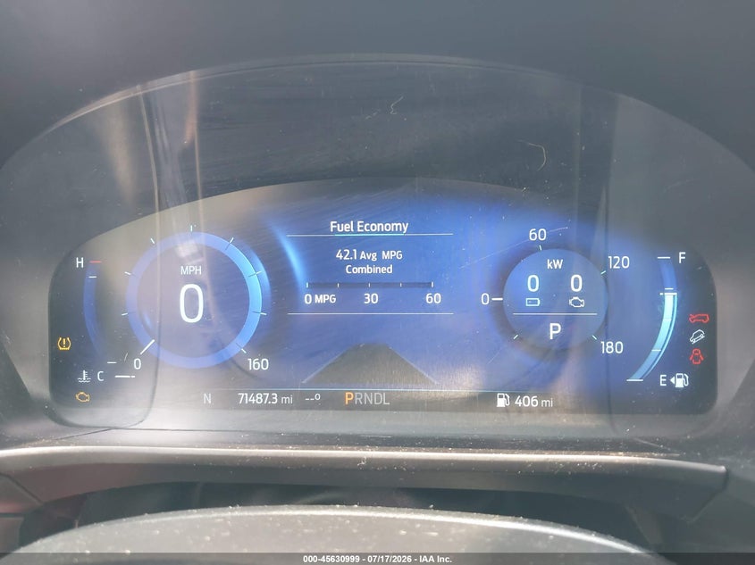 2020 Ford Escape VIN 1FMCU9BZ1LUB72869 IAAI salvage auction — FRONT END, Salvage Title, sold $4,150 on 2026-07-25 (photo 7)