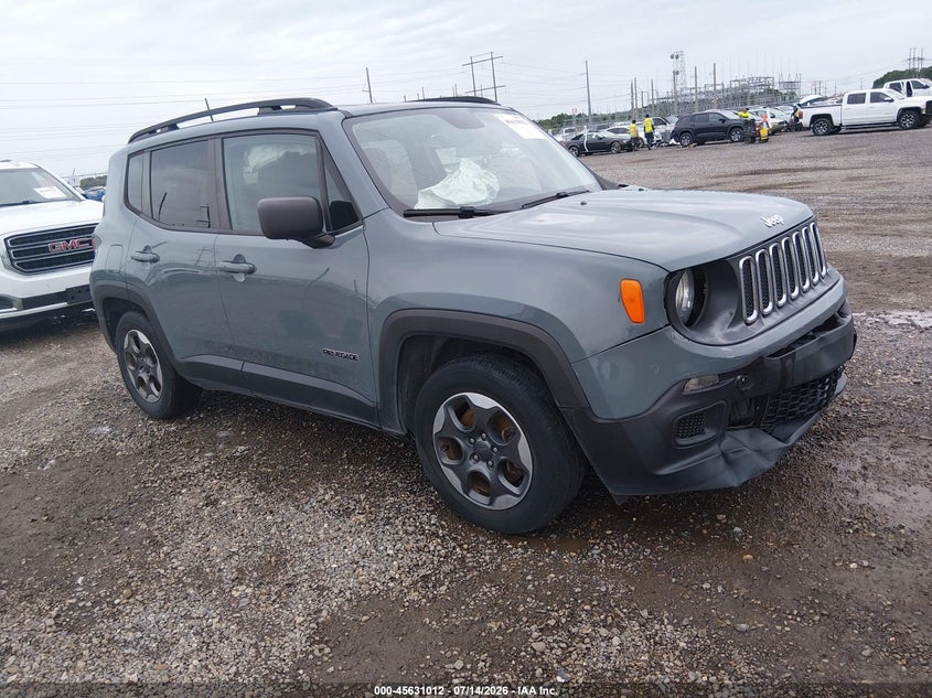 2017 Jeep Renegade VIN ZACCJAAB9HPE50560 IAAI salvage auction — RIGHT FRONT, Salvage Title, sold $1,450 on 2026-08-01 (photo 1)