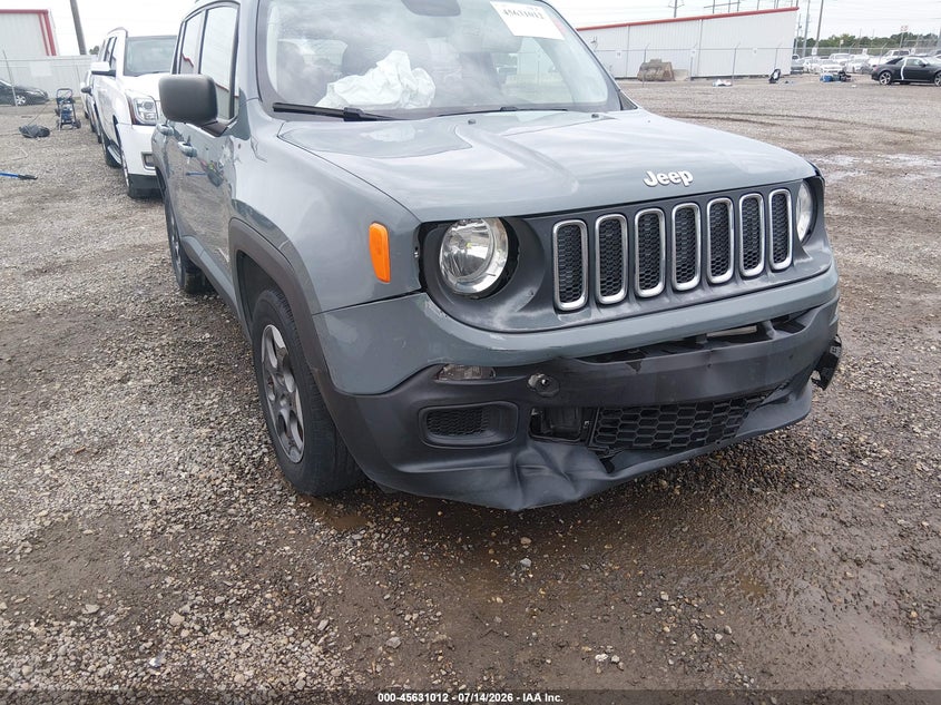 2017 Jeep Renegade VIN ZACCJAAB9HPE50560 IAAI salvage auction — RIGHT FRONT, Salvage Title, sold $1,450 on 2026-08-01 (photo 6)