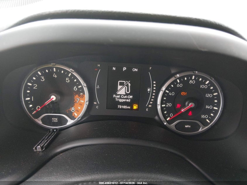 2017 Jeep Renegade VIN ZACCJAAB9HPE50560 IAAI salvage auction — RIGHT FRONT, Salvage Title, sold $1,450 on 2026-08-01 (photo 7)
