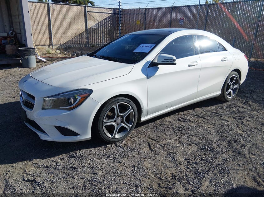 2014 Mercedes-benz Cla-klasse VIN WDDSJ4EB8EN040589 IAAI salvage auction — ENGINE DAMAGE, Clear (California), sold $25 on 2026-07-24 (photo 2)