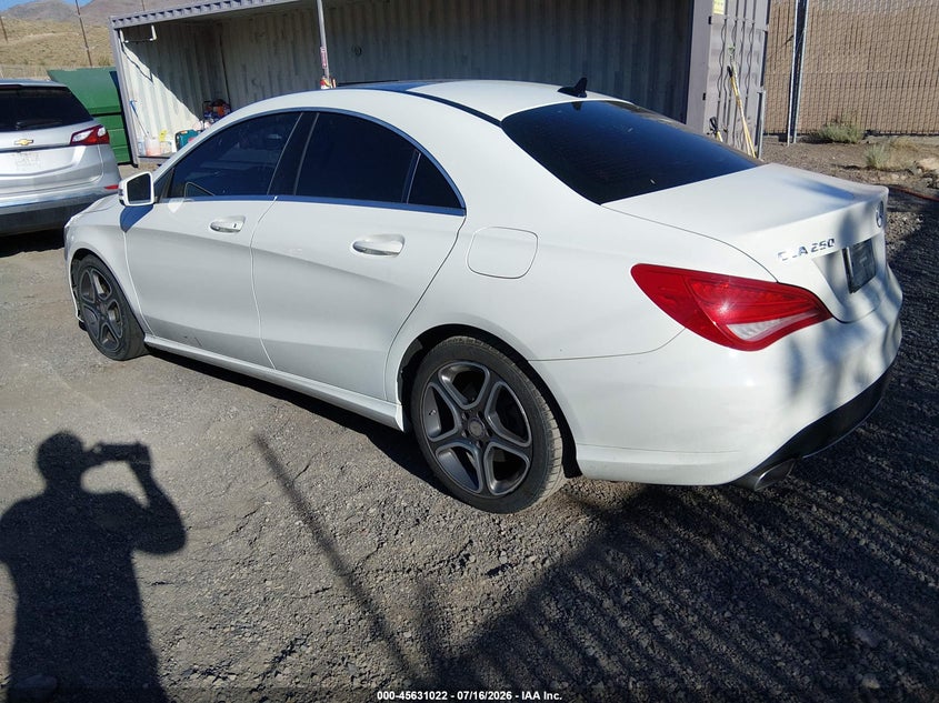 2014 Mercedes-benz Cla-klasse VIN WDDSJ4EB8EN040589 IAAI salvage auction — ENGINE DAMAGE, Clear (California), sold $25 on 2026-07-24 (photo 3)