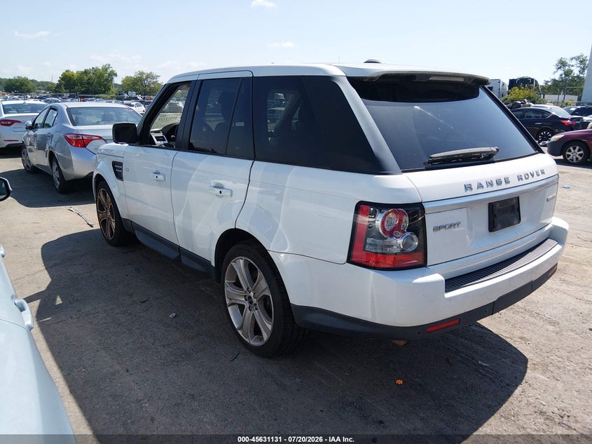 2012 Land rover Range rover sport VIN SALSK2D47CA750210 IAAI salvage auction — NORMAL WEAR, Clear (South Carolina), sold $25 on 2026-07-27 (photo 3)