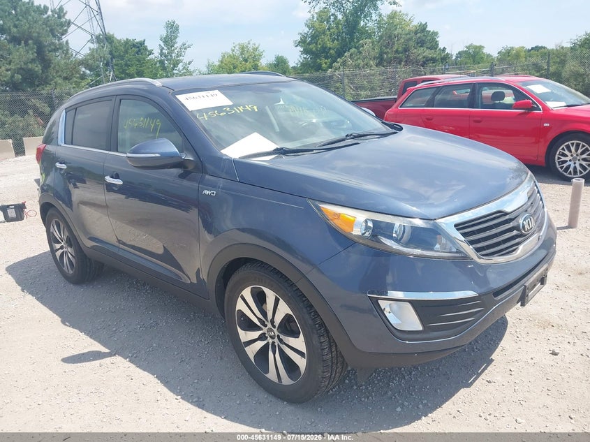2013 Kia Sportage VIN KNDPCCA20D7364326 IAAI salvage auction — NORMAL WEAR, Salvage Title, sold $25 on 2026-07-21 (photo 1)