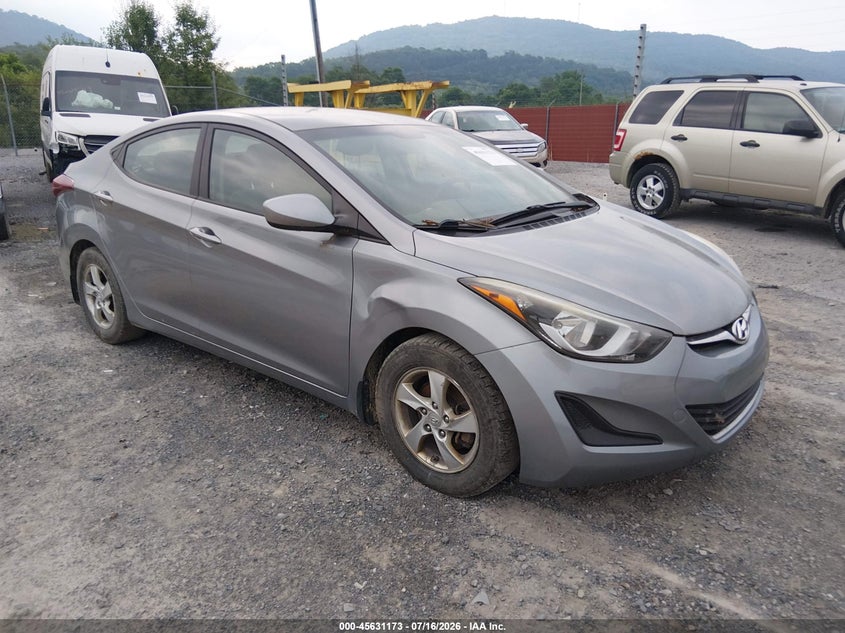 2015 Hyundai Elantra VIN KMHDH4AE3FU452680 IAAI salvage auction — NORMAL WEAR, Clear (Pennsylvania), sold $575 on 2026-07-29 (photo 1)