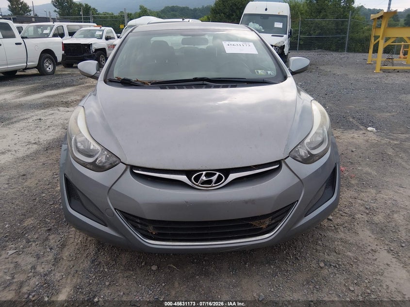 2015 Hyundai Elantra VIN KMHDH4AE3FU452680 IAAI salvage auction — NORMAL WEAR, Clear (Pennsylvania), sold $575 on 2026-07-29 (photo 6)
