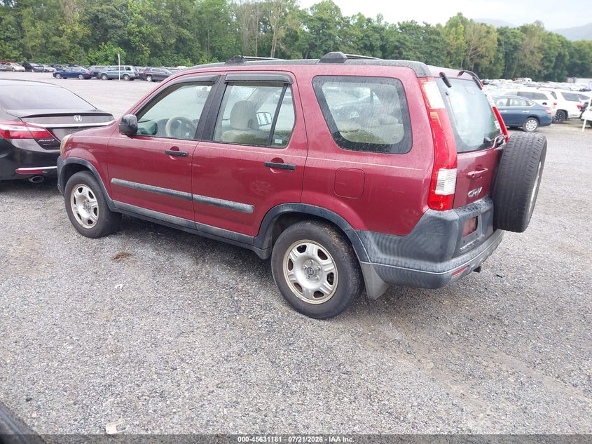 2005 Honda Cr-v VIN SHSRD68505U305420 IAAI salvage auction — NORMAL WEAR, Clear (Virginia), sold $575 on 2026-07-28 (photo 3)