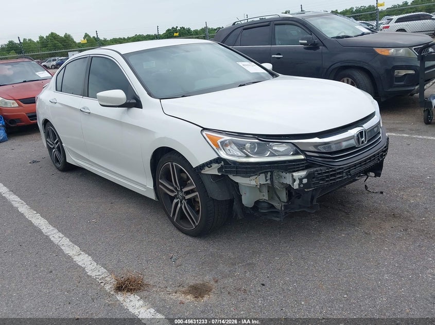 2016 Honda Accord VIN 1HGCR2F54GA206283 IAAI salvage auction — FRONT END, Salvage Title, sold $1,850 on 2026-07-24 (photo 1)