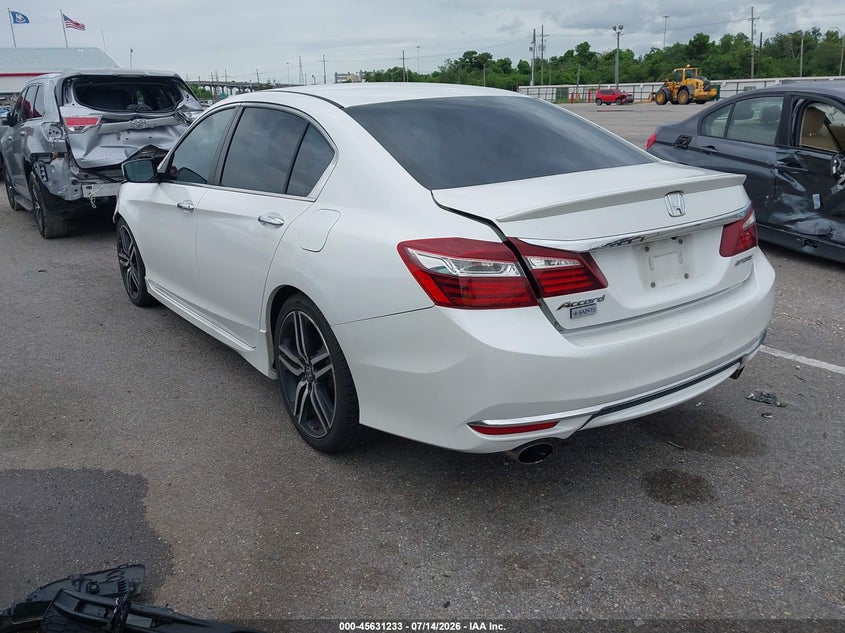2016 Honda Accord VIN 1HGCR2F54GA206283 IAAI salvage auction — FRONT END, Salvage Title, sold $1,850 on 2026-07-24 (photo 3)