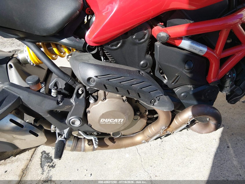 2015 Ducati Monster VIN ZDM1RBSV4FB006433 IAAI salvage auction — FRONT END, Non-Repairable (California), sold $750 on 2026-08-10 (photo 8)