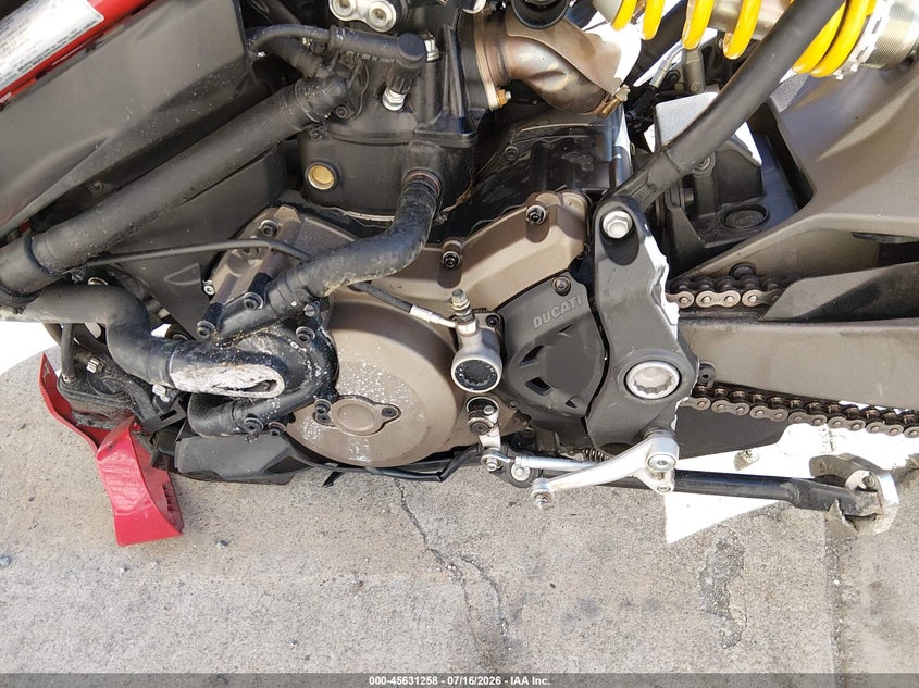 2015 Ducati Monster VIN ZDM1RBSV4FB006433 IAAI salvage auction — FRONT END, Non-Repairable (California), sold $750 on 2026-08-10 (photo 9)