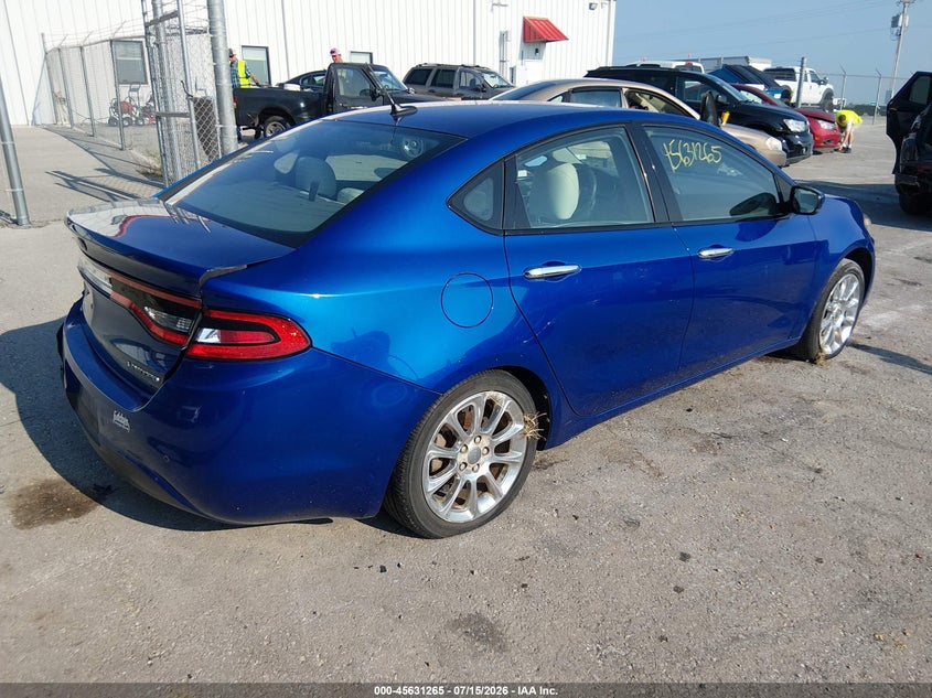 2013 Dodge Dart VIN 1C3CDFCA5DD132814 IAAI salvage auction — RIGHT REAR, Salvage (Missouri), sold $400 on 2026-08-19 (photo 4)