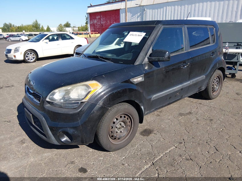 2013 Kia Soul VIN KNDJT2A59D7566320 IAAI salvage auction — NORMAL WEAR, Clear - Public Restricted (Oregon), sold $150 on 2026-07-18 (photo 2)