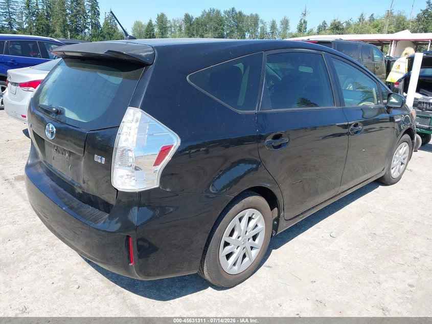 2013 Toyota Prius v VIN JTDZN3EU4D3221269 IAAI salvage auction — NORMAL WEAR, Clear-Dealer Only (Oregon), sold $2,550 on 2026-07-29 (photo 4)