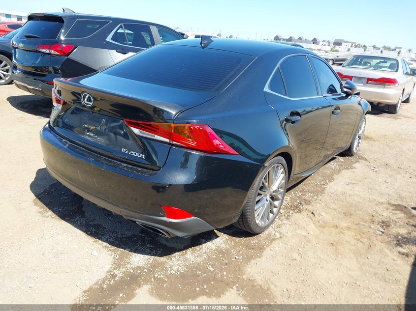 2017 Lexus Is VIN JTHBA1D2XH5060209 IAAI salvage auction — FRONT END, Salvage (California), sold $2,900 on 2026-08-30 (photo 4)