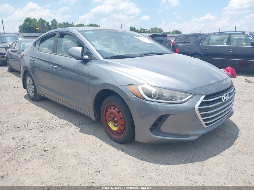 2017 Hyundai Elantra VIN KMHD74LF7HU071930 IAAI salvage auction — NORMAL WEAR, Clear (Arkansas), sold $575 on 2026-07-29 (photo 1)