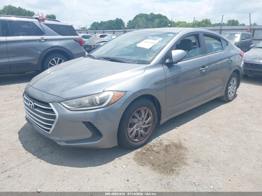 2017 Hyundai Elantra VIN KMHD74LF7HU071930 IAAI salvage auction — NORMAL WEAR, Clear (Arkansas), sold $575 on 2026-07-29 (photo 2)