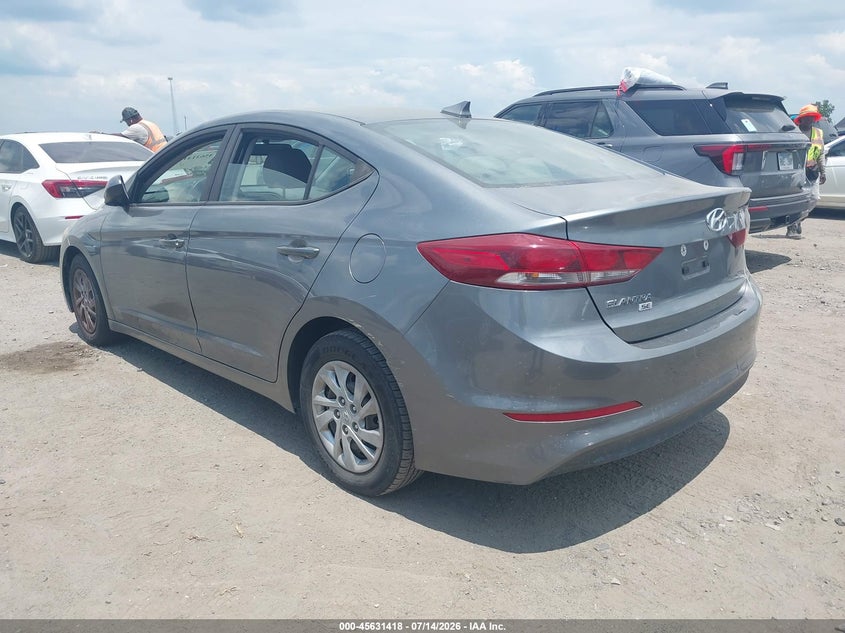 2017 Hyundai Elantra VIN KMHD74LF7HU071930 IAAI salvage auction — NORMAL WEAR, Clear (Arkansas), sold $575 on 2026-07-29 (photo 3)