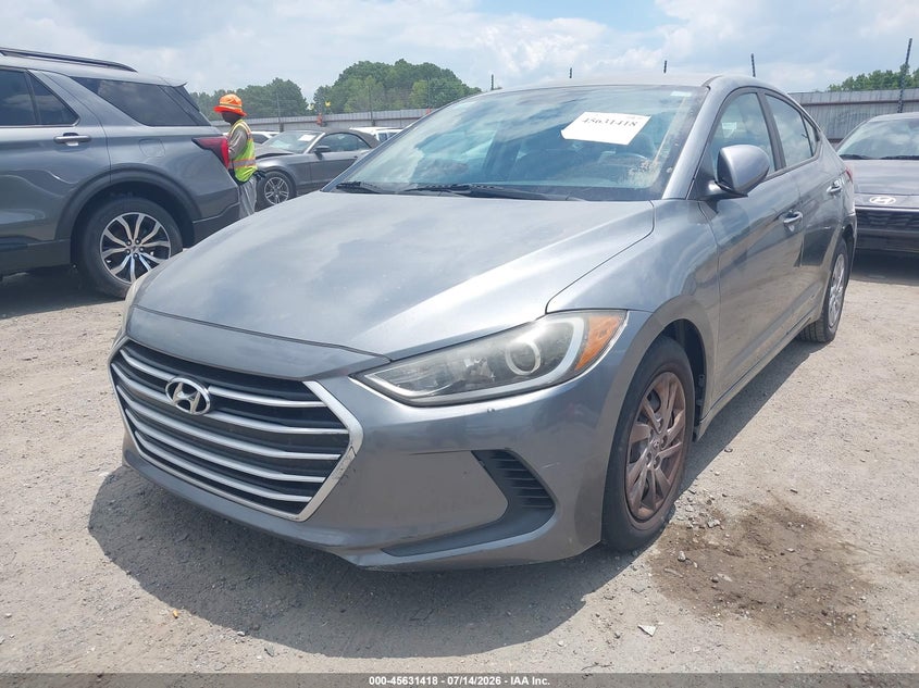 2017 Hyundai Elantra VIN KMHD74LF7HU071930 IAAI salvage auction — NORMAL WEAR, Clear (Arkansas), sold $575 on 2026-07-29 (photo 6)