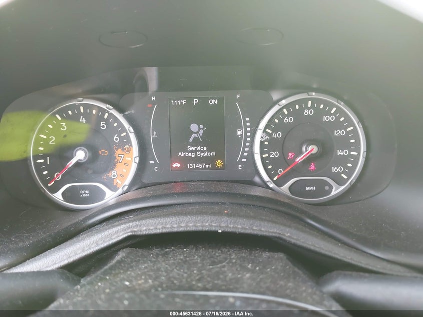 2017 Jeep Renegade VIN ZACCJBAB3HPF91808 IAAI salvage auction — NORMAL WEAR, Wait Title, sold $1,250 on 2026-08-12 (photo 7)