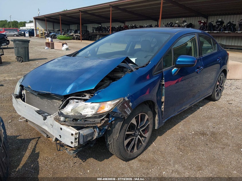 2014 Honda Civic VIN 2HGFB2F82EH560216 IAAI salvage auction — FRONT END, Salvage Title, sold $1,800 on 2026-07-23 (photo 2)