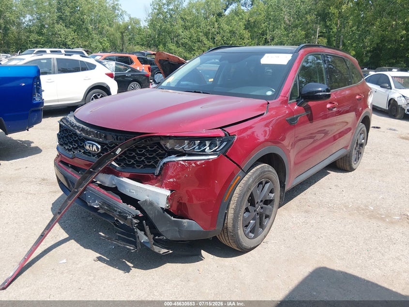 2021 Kia Sorento VIN 5XYRLDLCXMG065370 IAAI salvage auction — FRONT END, Salvage Title, sold $7,400 on 2026-08-28 (photo 2)