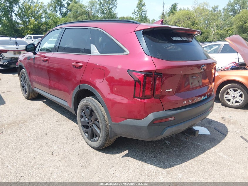2021 Kia Sorento VIN 5XYRLDLCXMG065370 IAAI salvage auction — FRONT END, Salvage Title, sold $7,400 on 2026-08-28 (photo 3)