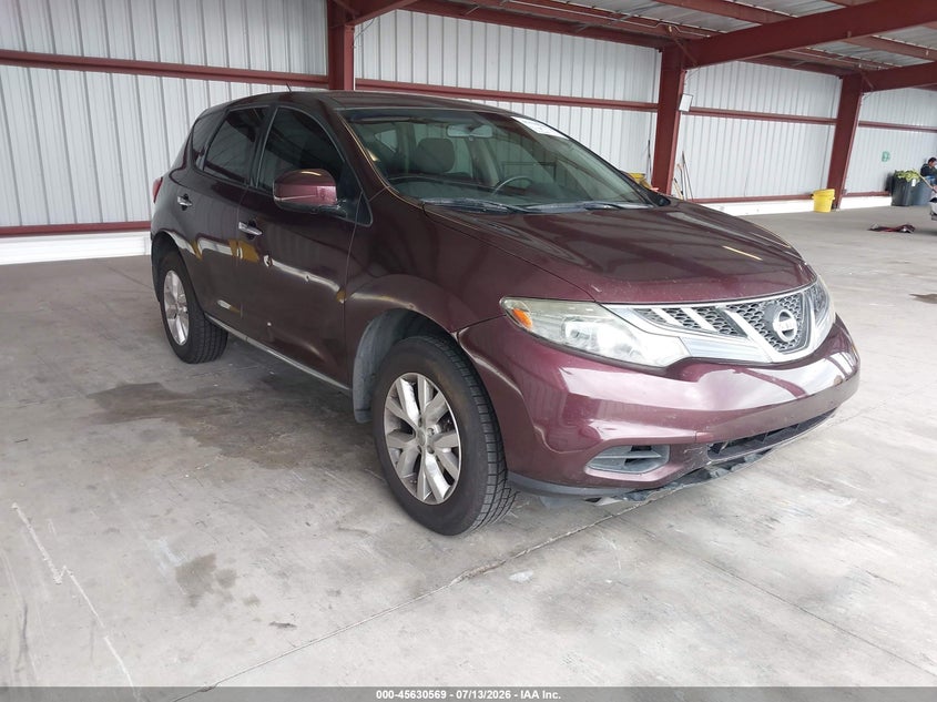 2014 Nissan Murano VIN JN8AZ1MU7EW404399 IAAI salvage auction — NORMAL WEAR, Clear - Dealer Only (California), sold $375 on 2026-07-28 (photo 1)