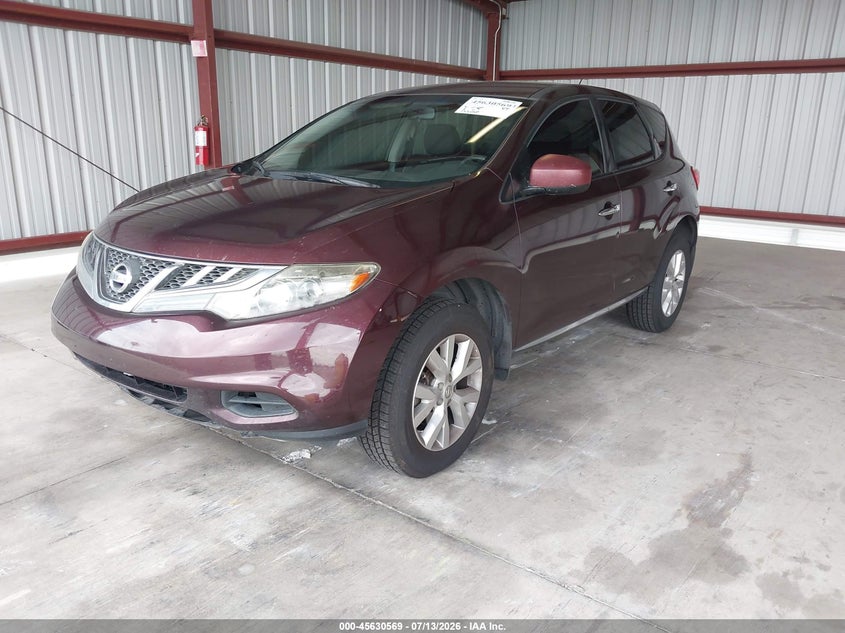 2014 Nissan Murano VIN JN8AZ1MU7EW404399 IAAI salvage auction — NORMAL WEAR, Clear - Dealer Only (California), sold $375 on 2026-07-28 (photo 2)