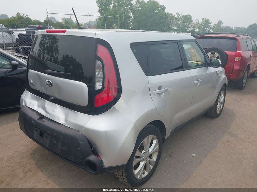 2014 Kia Soul VIN KNDJP3A51E7740733 IAAI salvage auction — REAR END, Salvage Title, sold $1,300 on 2026-08-01 (photo 4)