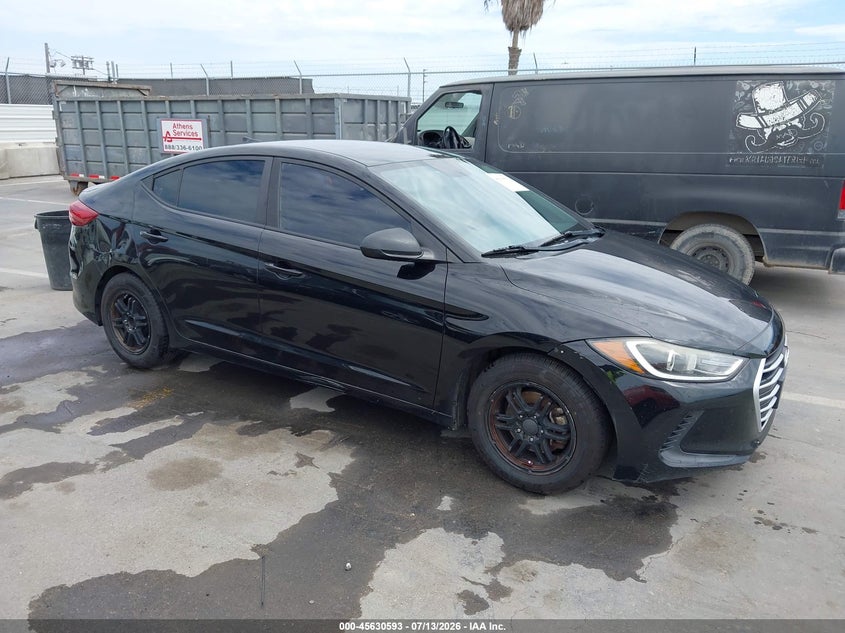 2017 Hyundai Elantra VIN KMHD74LF6HU307449 IAAI salvage auction — NORMAL WEAR, Salvage Title, sold $450 on 2026-07-29 (photo 1)