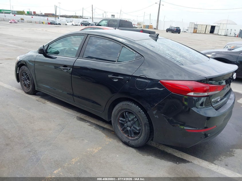 2017 Hyundai Elantra VIN KMHD74LF6HU307449 IAAI salvage auction — NORMAL WEAR, Salvage Title, sold $450 on 2026-07-29 (photo 3)