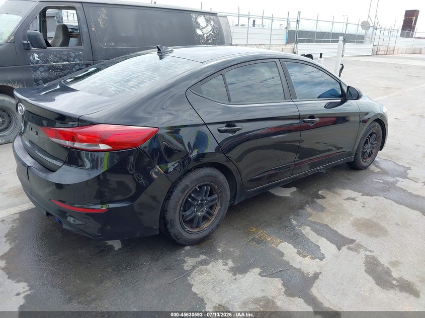 2017 Hyundai Elantra VIN KMHD74LF6HU307449 IAAI salvage auction — NORMAL WEAR, Salvage Title, sold $450 on 2026-07-29 (photo 4)