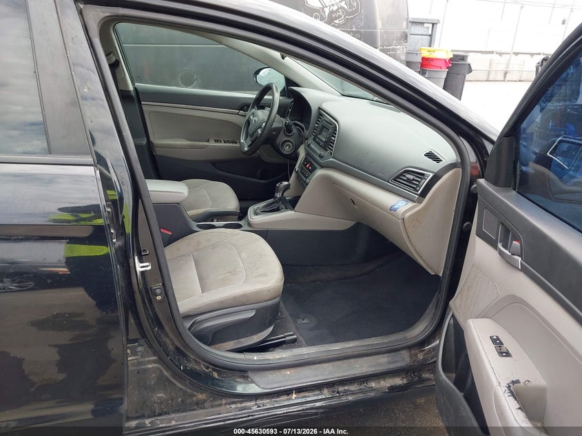 2017 Hyundai Elantra VIN KMHD74LF6HU307449 IAAI salvage auction — NORMAL WEAR, Salvage Title, sold $450 on 2026-07-29 (photo 5)