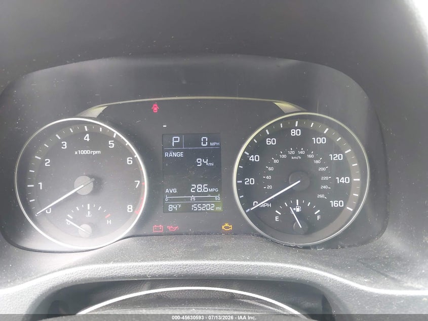 2017 Hyundai Elantra VIN KMHD74LF6HU307449 IAAI salvage auction — NORMAL WEAR, Salvage Title, sold $450 on 2026-07-29 (photo 7)