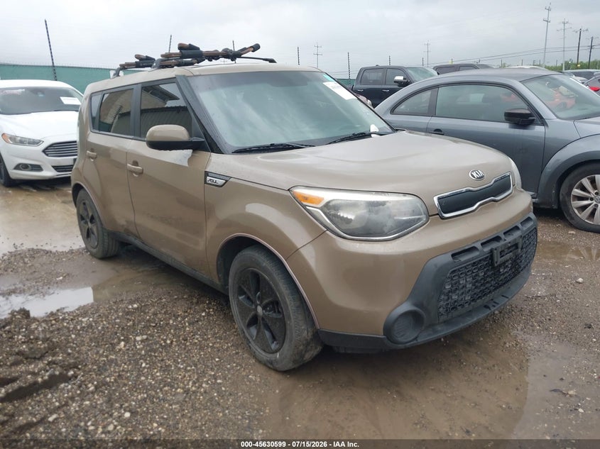 2016 Kia Soul VIN KNDJN2A29G7307802 IAAI salvage auction — THEFT, Original (Texas), sold $900 on 2026-07-29 (photo 1)