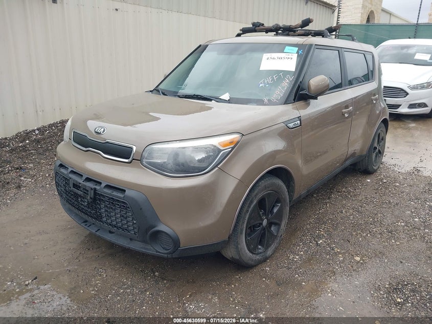 2016 Kia Soul VIN KNDJN2A29G7307802 IAAI salvage auction — THEFT, Original (Texas), sold $900 on 2026-07-29 (photo 2)