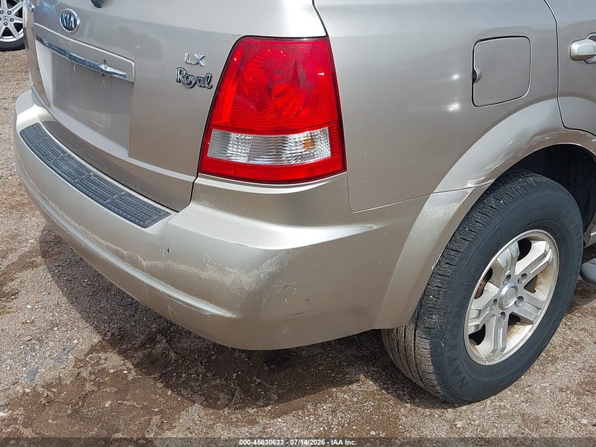 2006 Kia Sorento VIN KNDJD733865552333 IAAI salvage auction — NORMAL WEAR, Clear (Arizona), sold $150 on 2026-07-30 (photo 6)