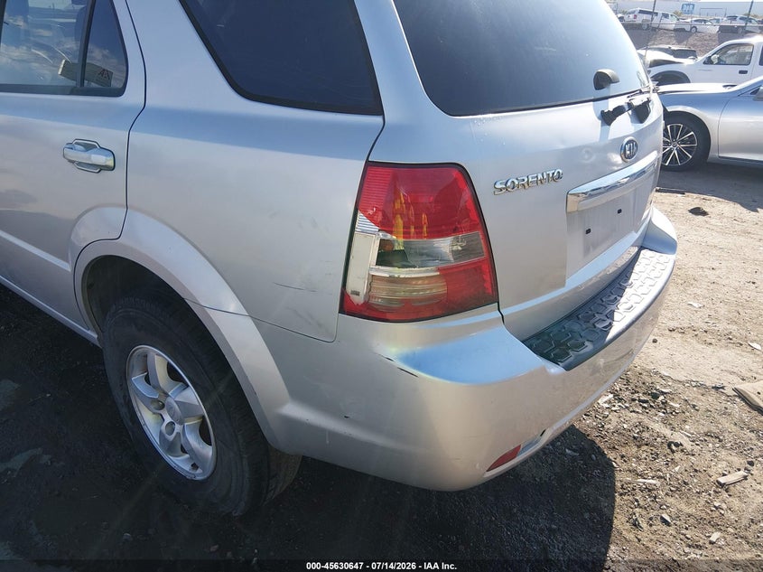 2008 Kia Sorento VIN KNDJD735885811858 IAAI salvage auction — NORMAL WEAR, Clear (New Mexico), sold $900 on 2026-07-20 (photo 6)
