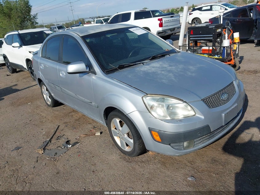 2007 Kia Rio VIN KNADE123276239067 IAAI salvage auction — NORMAL WEAR, Clear (New Mexico), sold $25 on 2026-07-29 (photo 1)