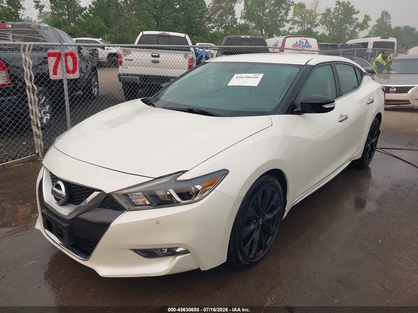 2017 Nissan Maxima VIN 1N4AA6AP6HC437856 IAAI salvage auction — HAIL, Salvage Title, sold $7,425 on 2026-09-15 (photo 2)