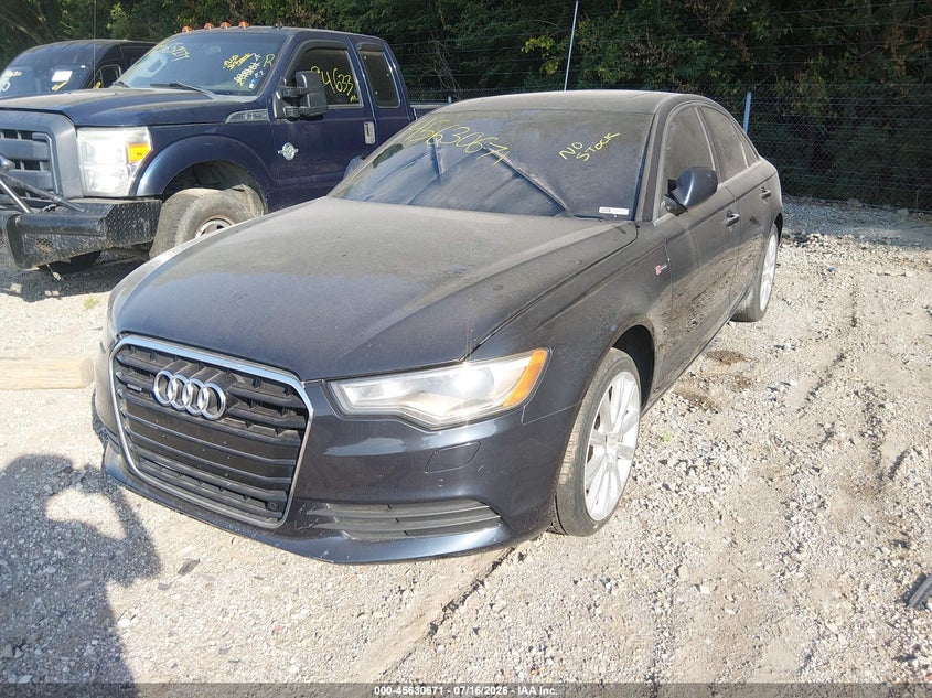 2014 Audi A6 VIN WAUFGAFC7EN026440 IAAI salvage auction — FRONT END, Original (West Virginia), sold $900 on 2026-07-29 (photo 2)